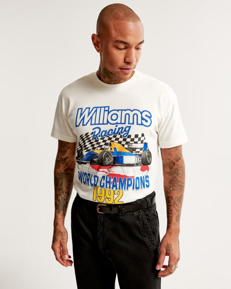Gender Inclusive Williams Racing Graphic Tee | Gender Inclusive Gender Inclusive | Abercrombie.co... | Abercrombie & Fitch (US)