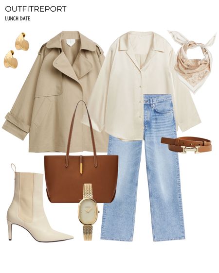 Cropped trench coat white ankle booties 

#LTKitbag #LTKshoecrush #LTKstyletip