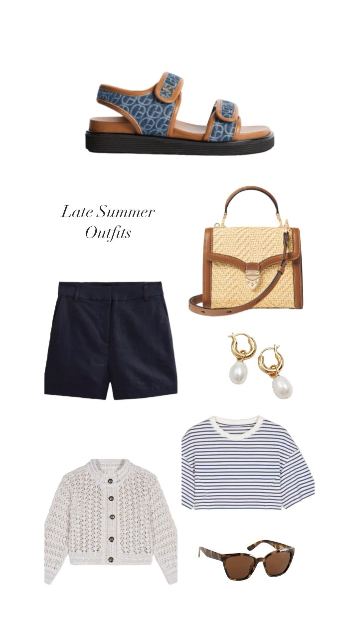 Navy Outfit, Stripes and Raffia Handbag 

#LTKstyletip #LTKSeasonal #LTKeurope