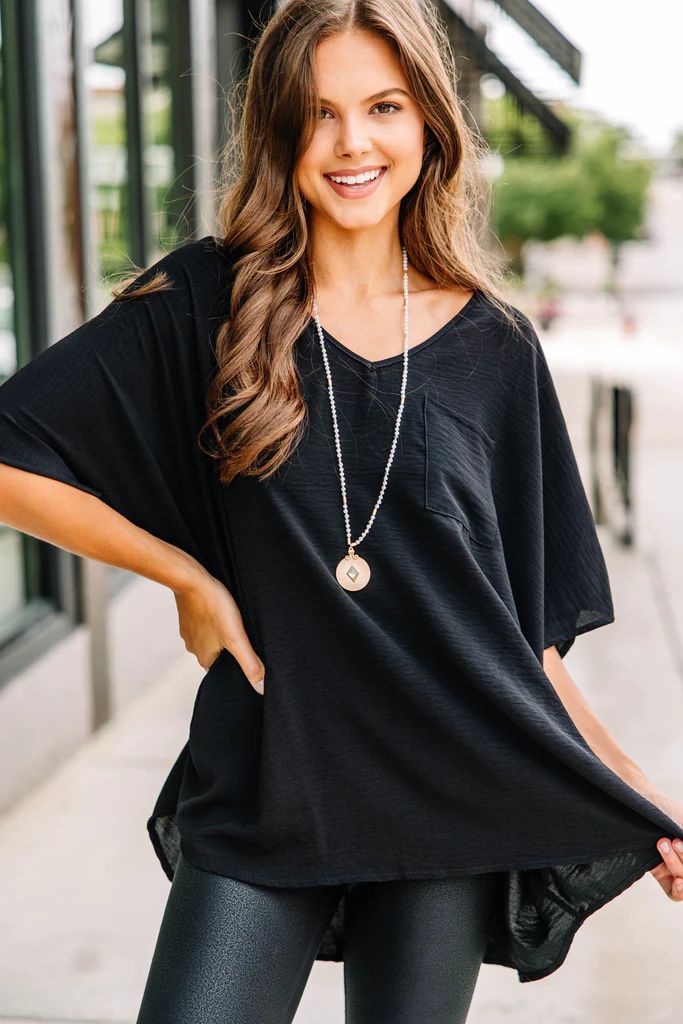Couldn't Be Better Black Top | The Mint Julep Boutique