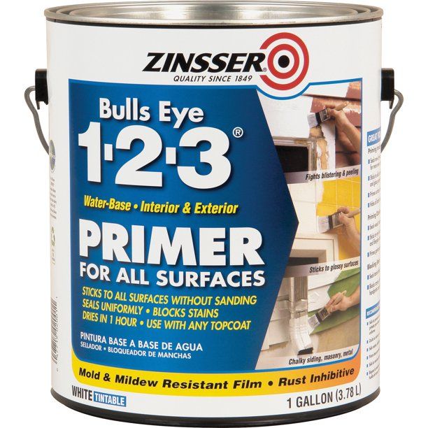 Zinsser Bulls Eye 1-2-3 Primer Gallon | Walmart (US)