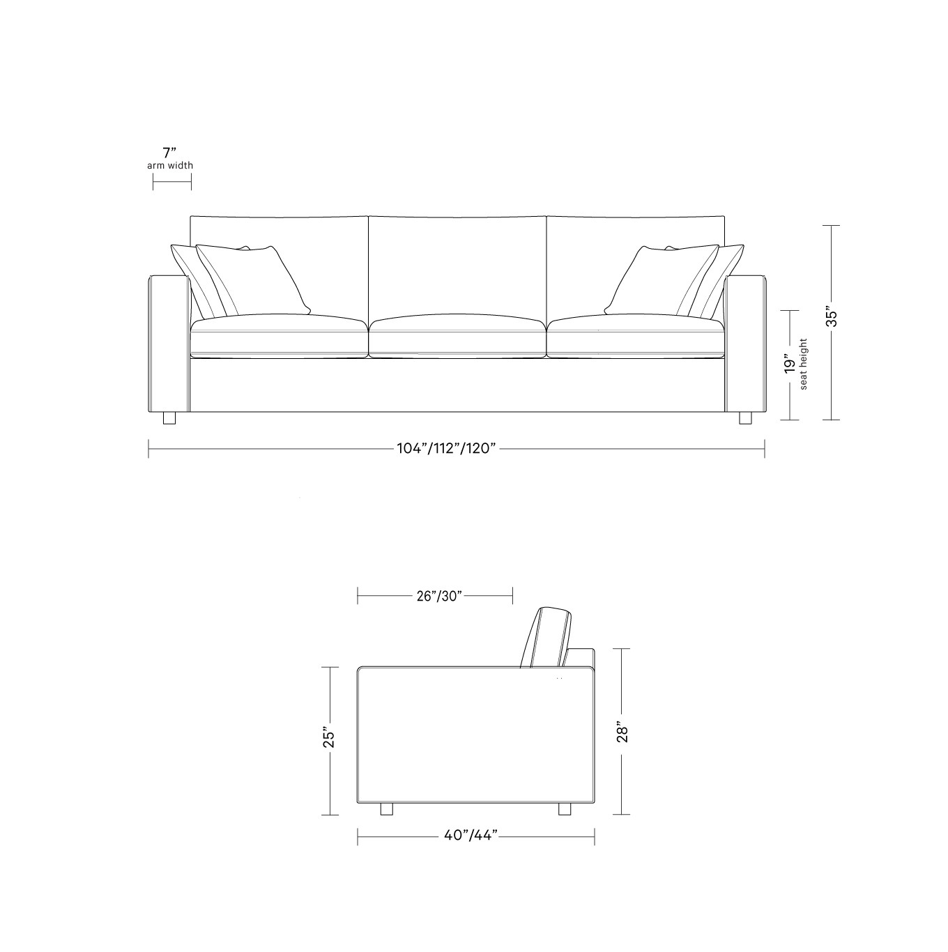 James 3-Seat Sofa | Interior Define