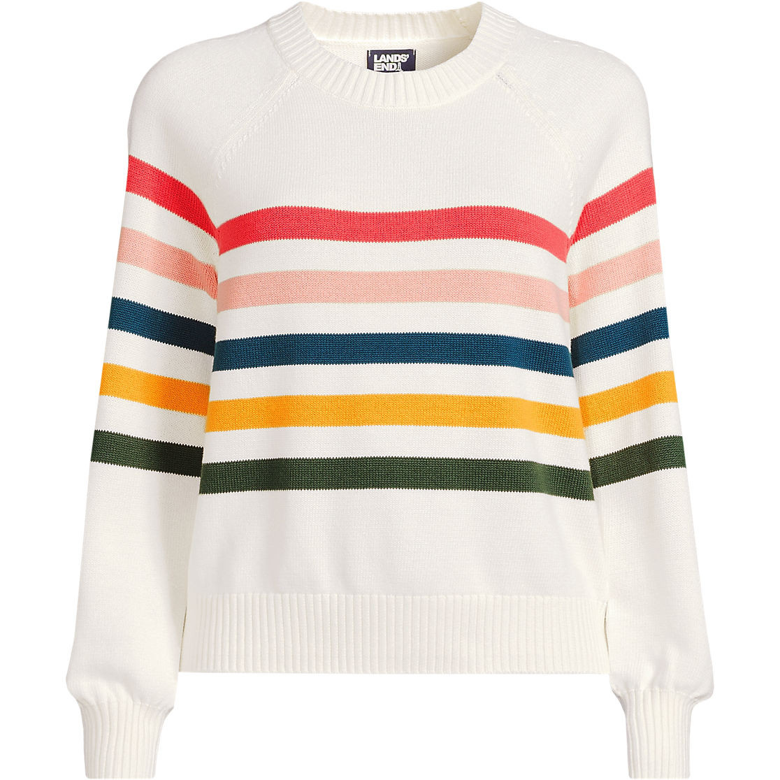 Women's Drifter Raglan Sleeve Easy Fit Sweater | Lands' End (US)