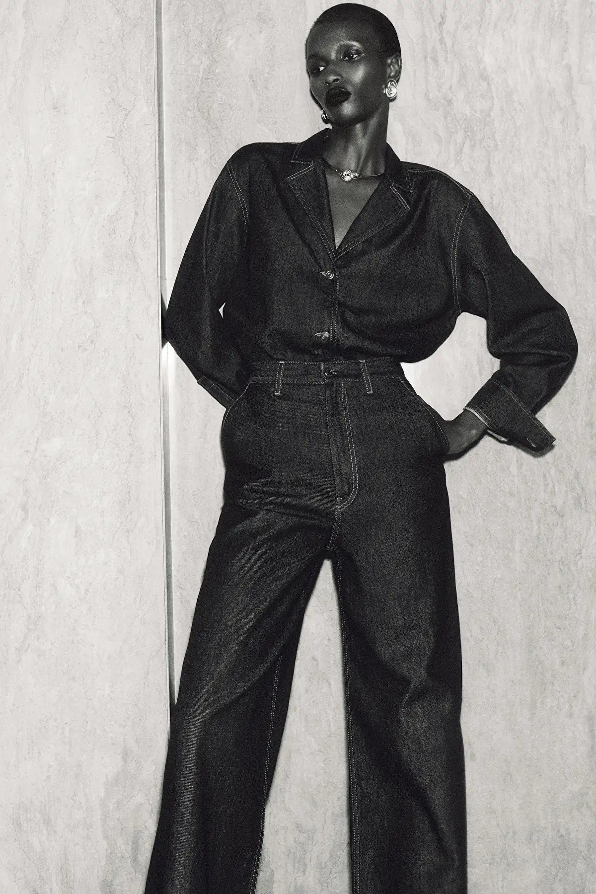 REGULAR TAILORED DENIM SHIRT | COS (US)