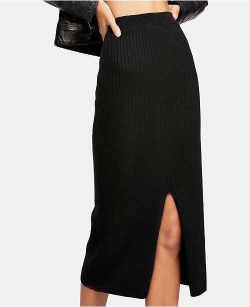 Free People Skyline Midi Sweater Skirt & Reviews - Skirts - Juniors - Macy's | Macys (US)