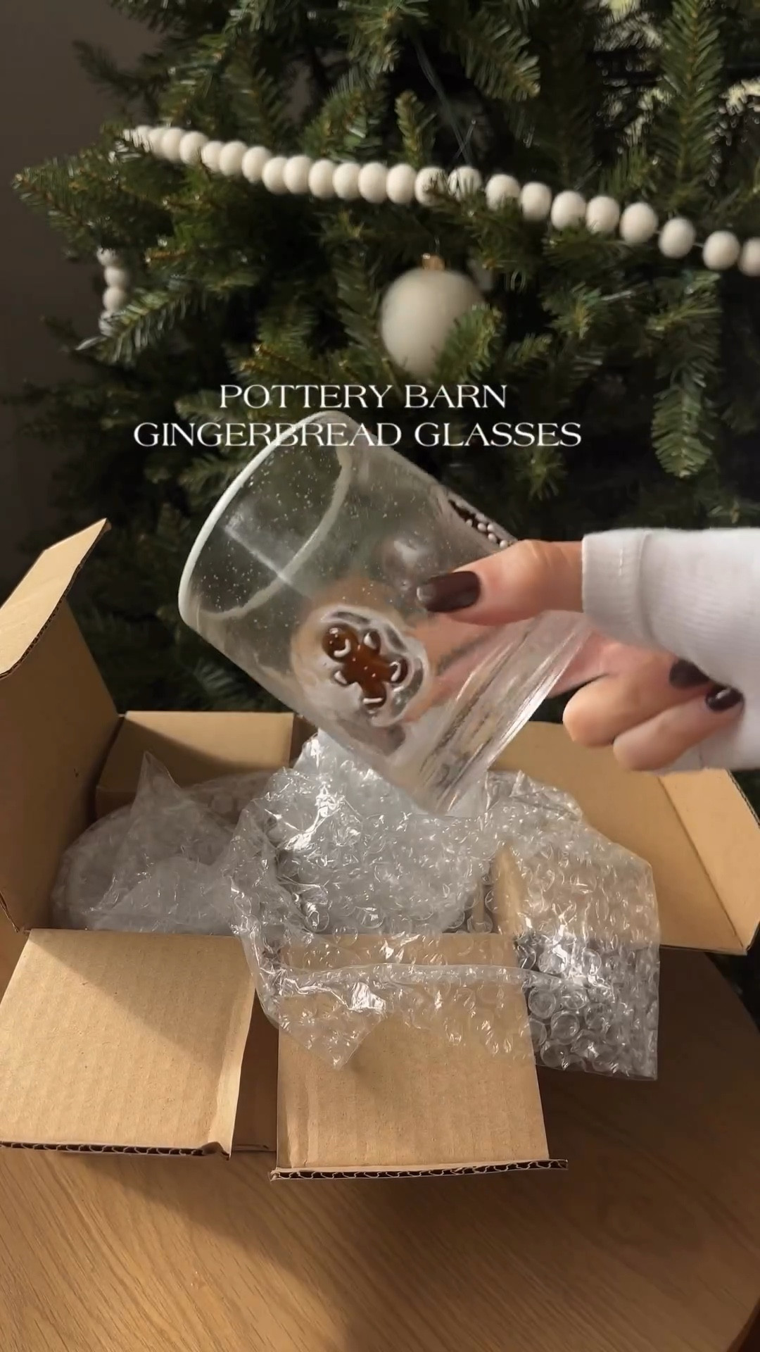 your reminder we have less than 100 days until Christmas - comment LINK & I’ll send you details! ❄️ 

#potterybarn #christmasreels #gingerbreadglasses #gingerbread #christmas2025