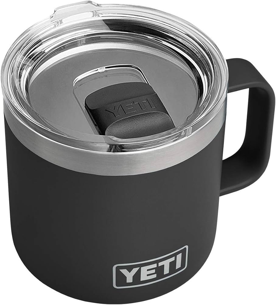 YETI Rambler 14 oz Mug, Vacuum Insulated, Stainless Steel with MagSlider Lid, Stainless | Amazon (US)