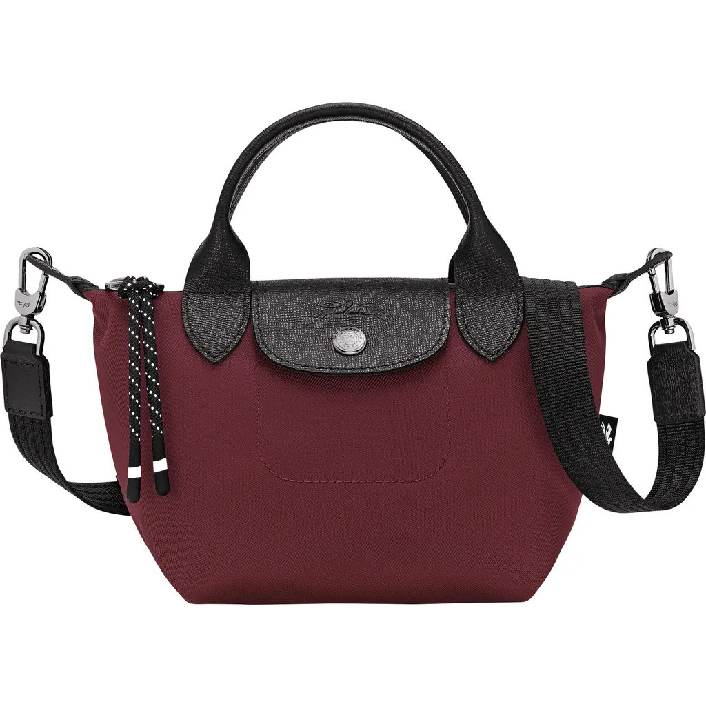 Longchamp Le Pliage Small Crossbody Bag in Burgundy at Nordstrom | Nordstrom
