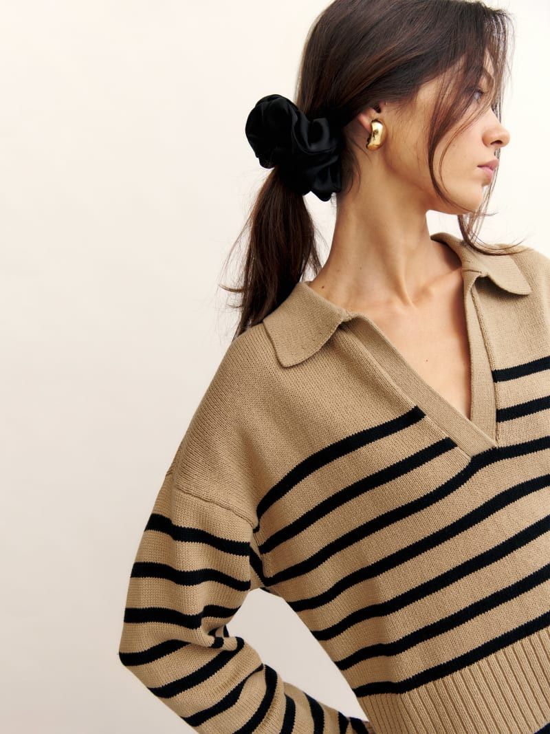Francesco Cotton Polo Sweater | Reformation (Global)