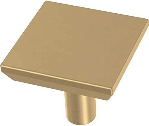 Franklin Brass Simple Chamfered Square Kitchen Cabinet Knobs or Drawer Knobs 1-1/8" (29mm), 10-Pa... | Amazon (US)