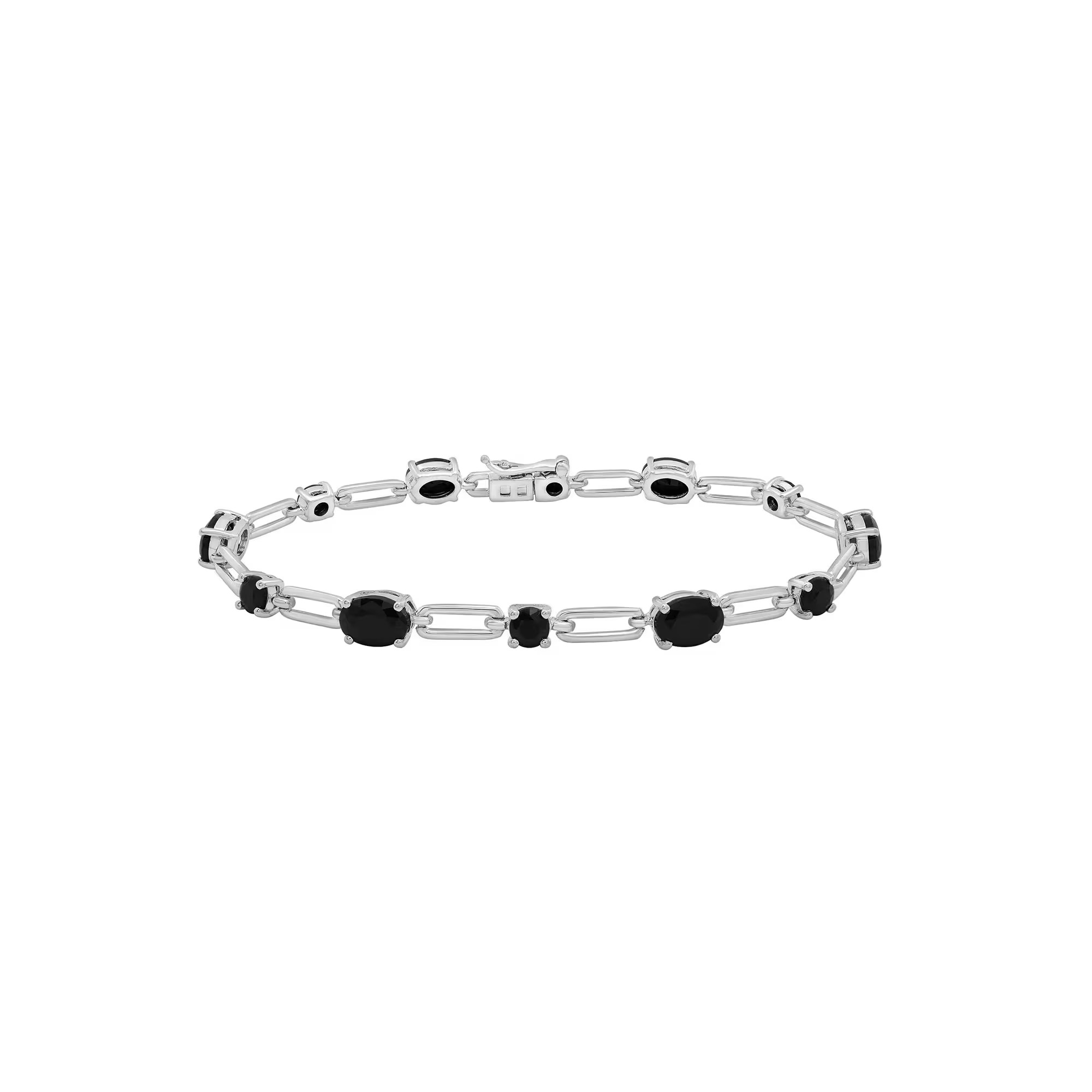 Black Sapphire Bracelet in Sterling Silver | Helzberg Diamonds