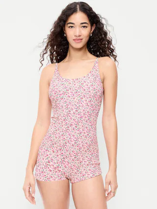 Textured Swim Romper -- 2.5-inch inseam | Old Navy (US)