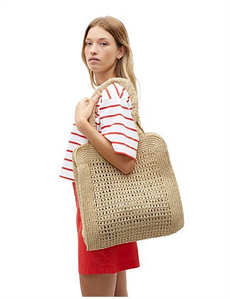 Seed Heritage Crochet Straw Tote | David Jones | David Jones (Australia & New Zealand)