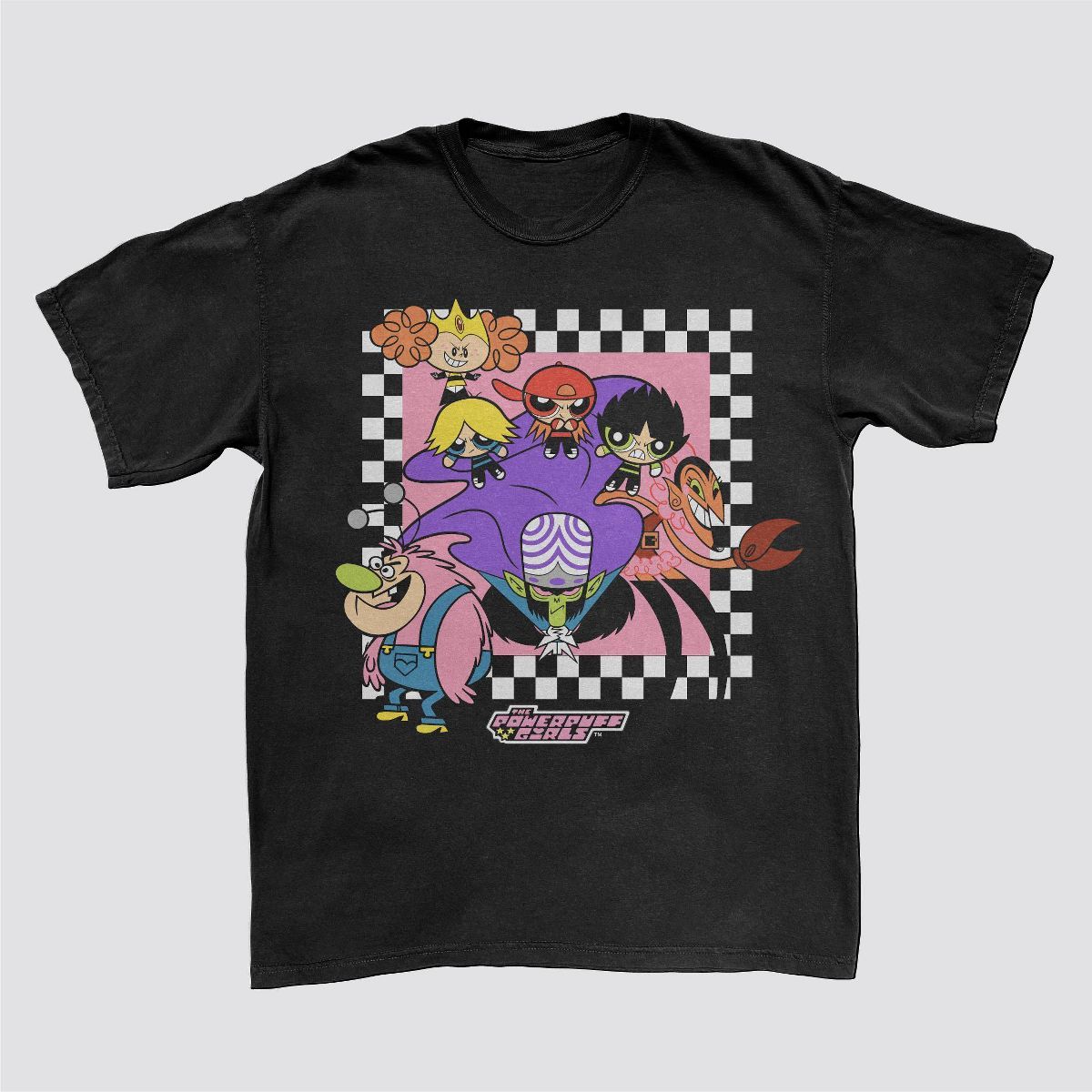 Men's The Powerpuff Girls Short Sleeve Graphic T-Shirt - Black | Target