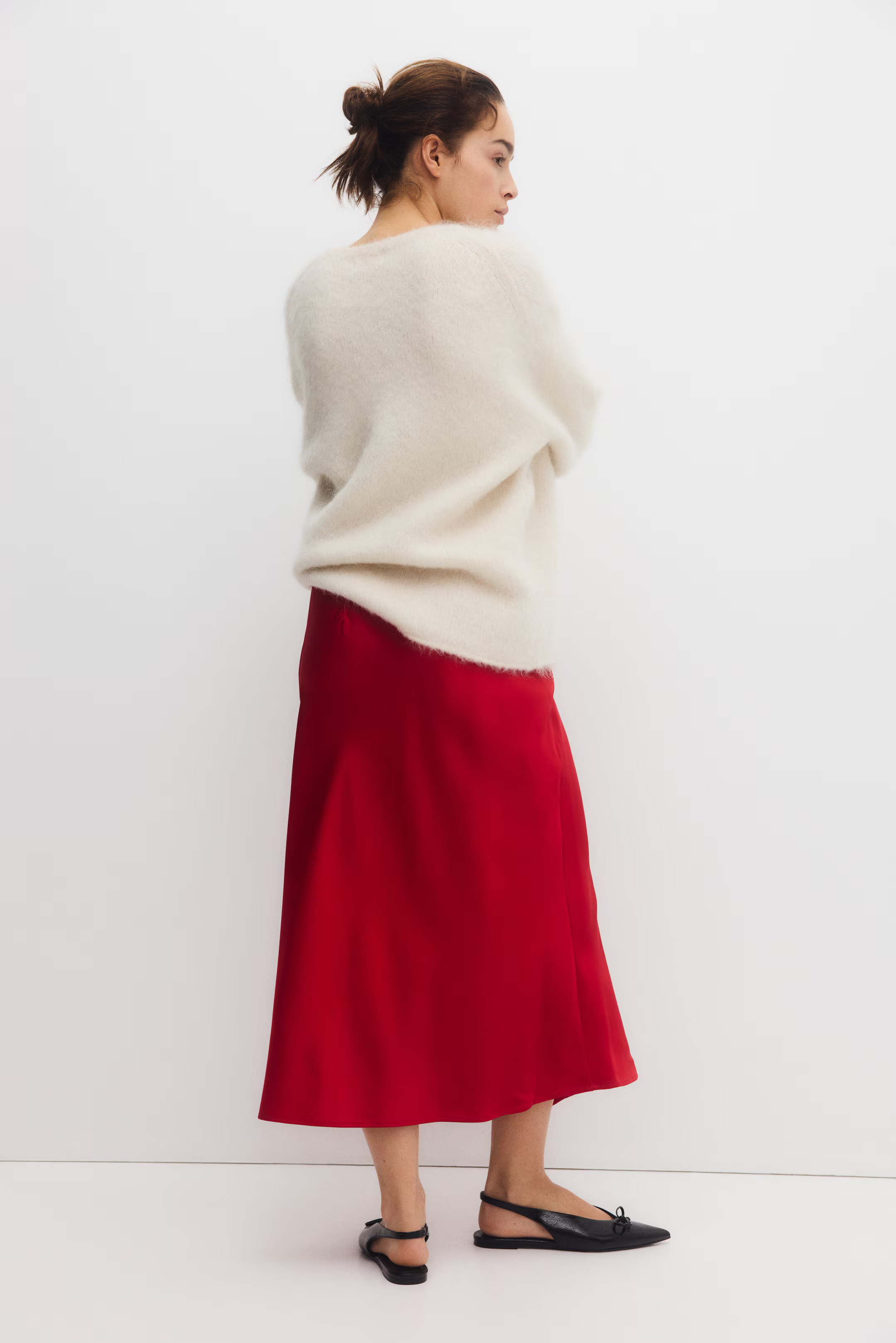 MAMA Satin Slip Skirt | H&M (US + CA)