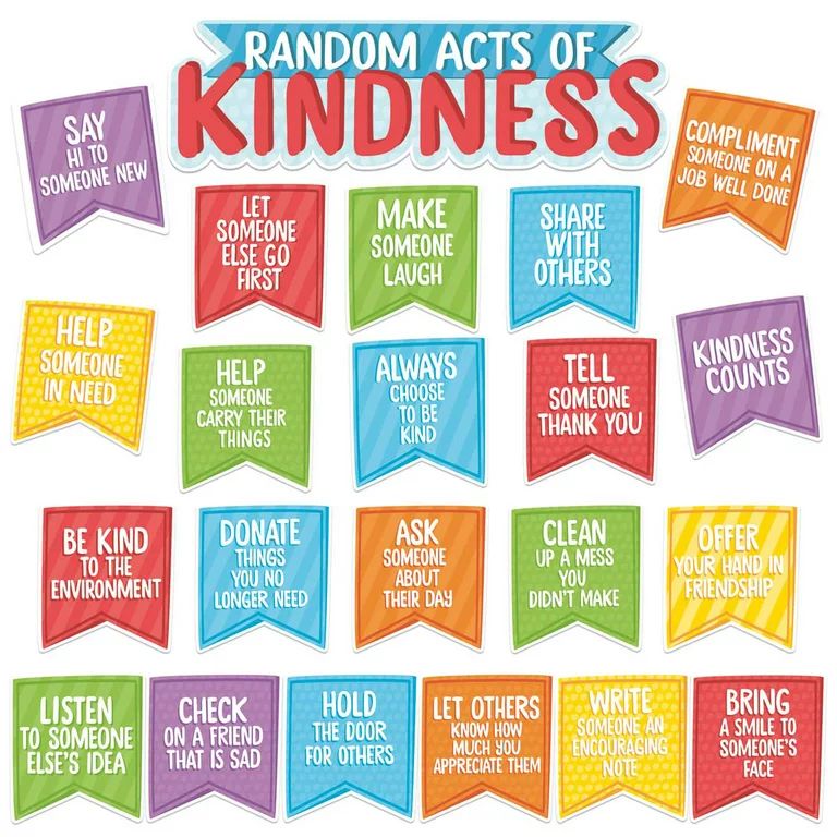 Eureka A Teachable Town Random Acts of Kindness Mini Bulletin Board Set | Walmart (US)