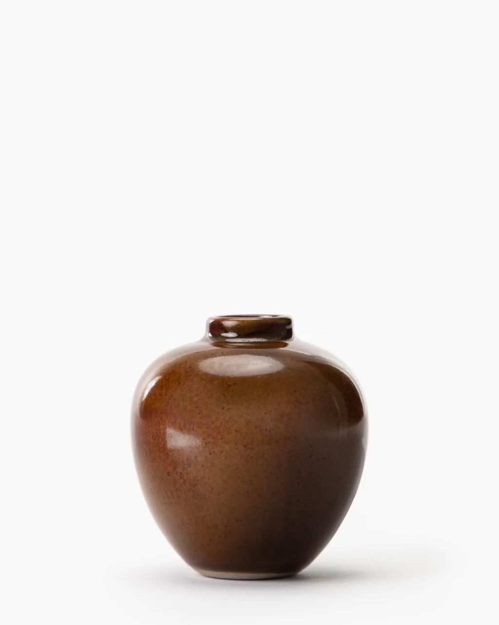 Glazed Porcelain Brown Vase | McGee & Co.