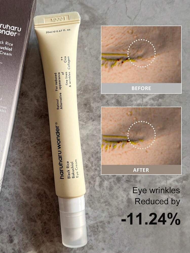 Haruharu Wonder Black Rice Bakuchio Eye Cream Anti-Aging, Anti-Wrinkle Care, Natural Retinol Substitute | SHEIN