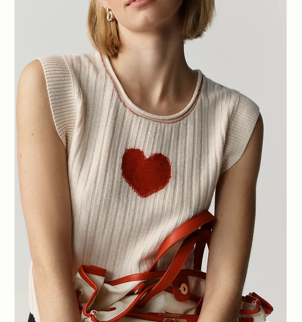 Anthropologie 
Limited time sale! 
Heart sweater 

#LTKSeasonal #LTKSaleAlert