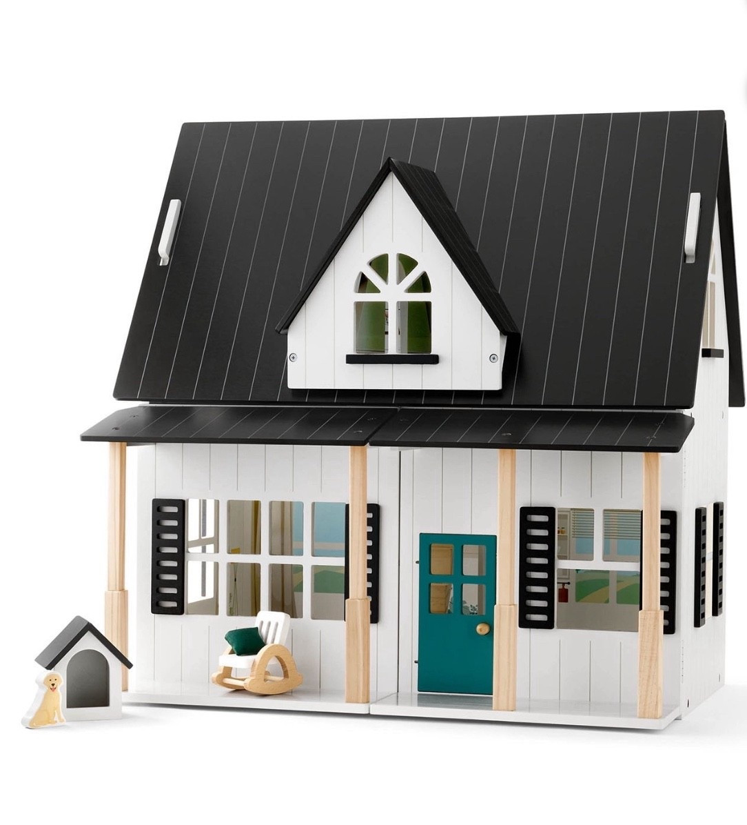 This is the cutest dollhouse 
Major Sale
Wooden furniture 
Floor mirror! Stop it!

#LTKKids #LTKSaleAlert #LTKHome