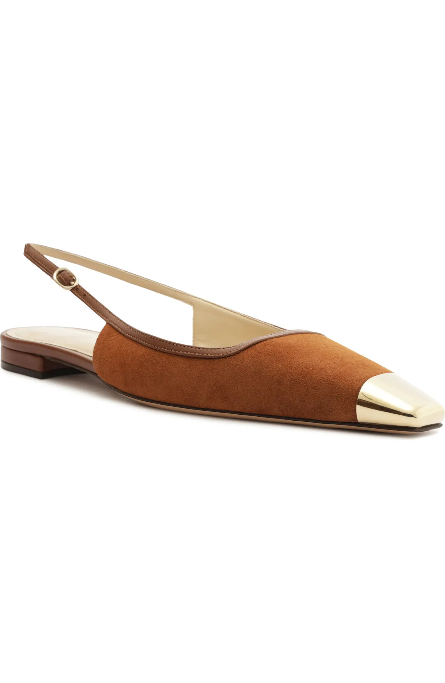 Alexandre Birman Olivia Cap Toe Slingback Flat (Women) | Nordstrom | Nordstrom