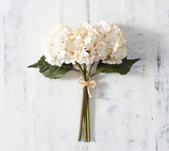 Lace Hydrangea Bundle - Ivory | Pottery Barn (US)