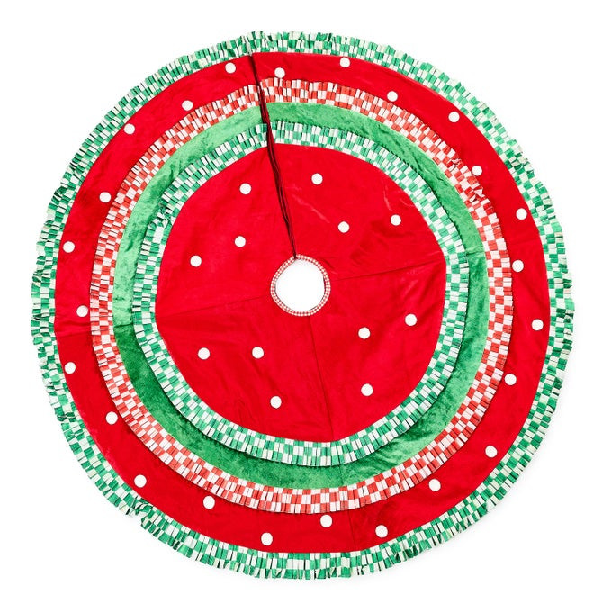 Check It Out Tree Skirt | MacKenzie-Childs