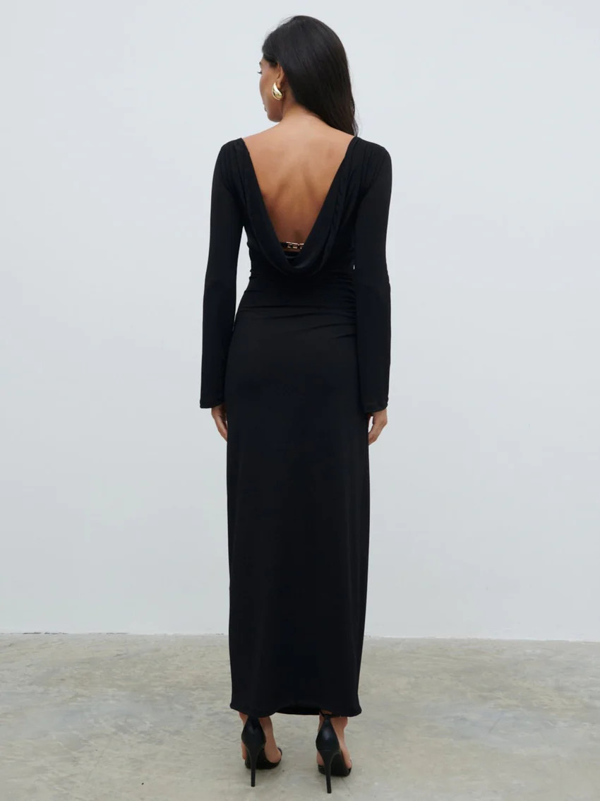 Hadley Cowl Back Jersey Maxi Dress | Pretty Lavish (UK)