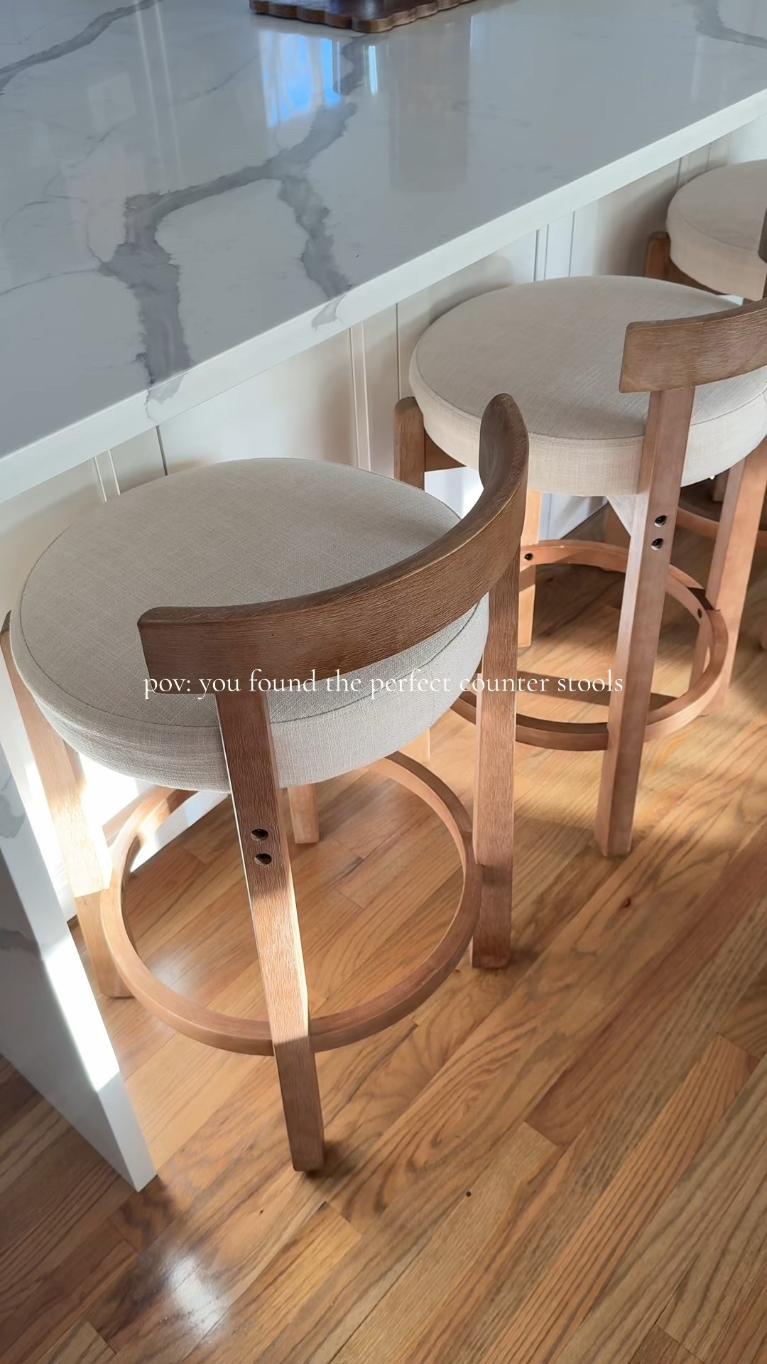 Perfect low profile counter stools

#LTKHome #LTKSaleAlert #LTKFindsUnder100