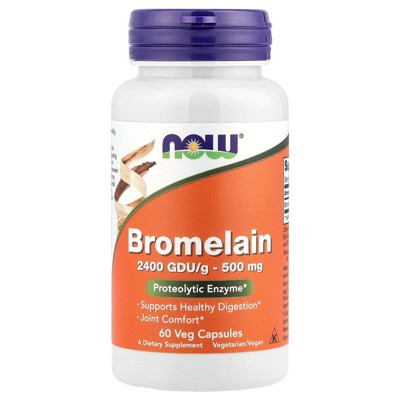 NOW Foods Bromelain, 500 mg, 60 Veg Capsules | Target