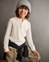 long-sleeve waffle icon henley | Abercrombie & Fitch (US)