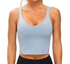 THE GYM PEOPLE Womens' Sports Bra Longline Wirefree Padded with Medium Support | Amazon (US)