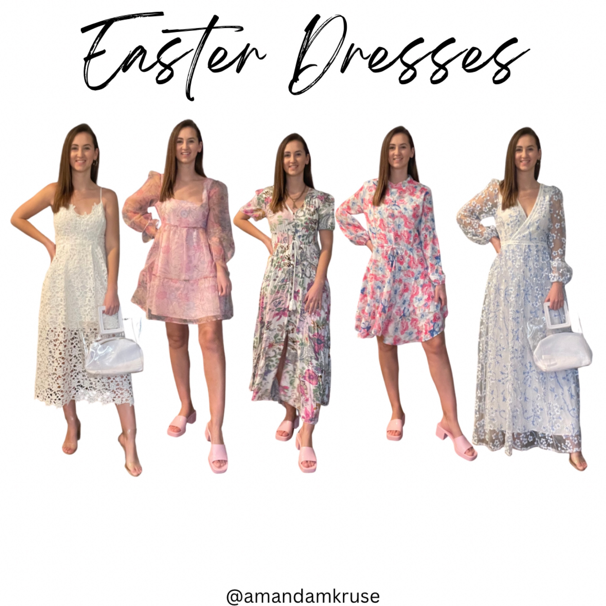 Easter.
Spring outfits.
Easter dress.
Lace midi dress.
White dress.
Floral print dress. 
Mesh sleeve dress. 
Maxi dress.

#LTKunder100 #LTKFind #LTKwedding
