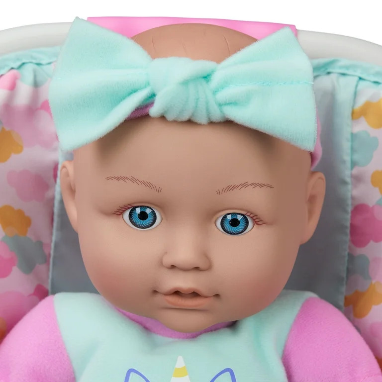 My Sweet Love 13 inch Baby Doll with Carrier and Handle Play Set, Light Skin Tone, Pink Theme | Walmart (US)