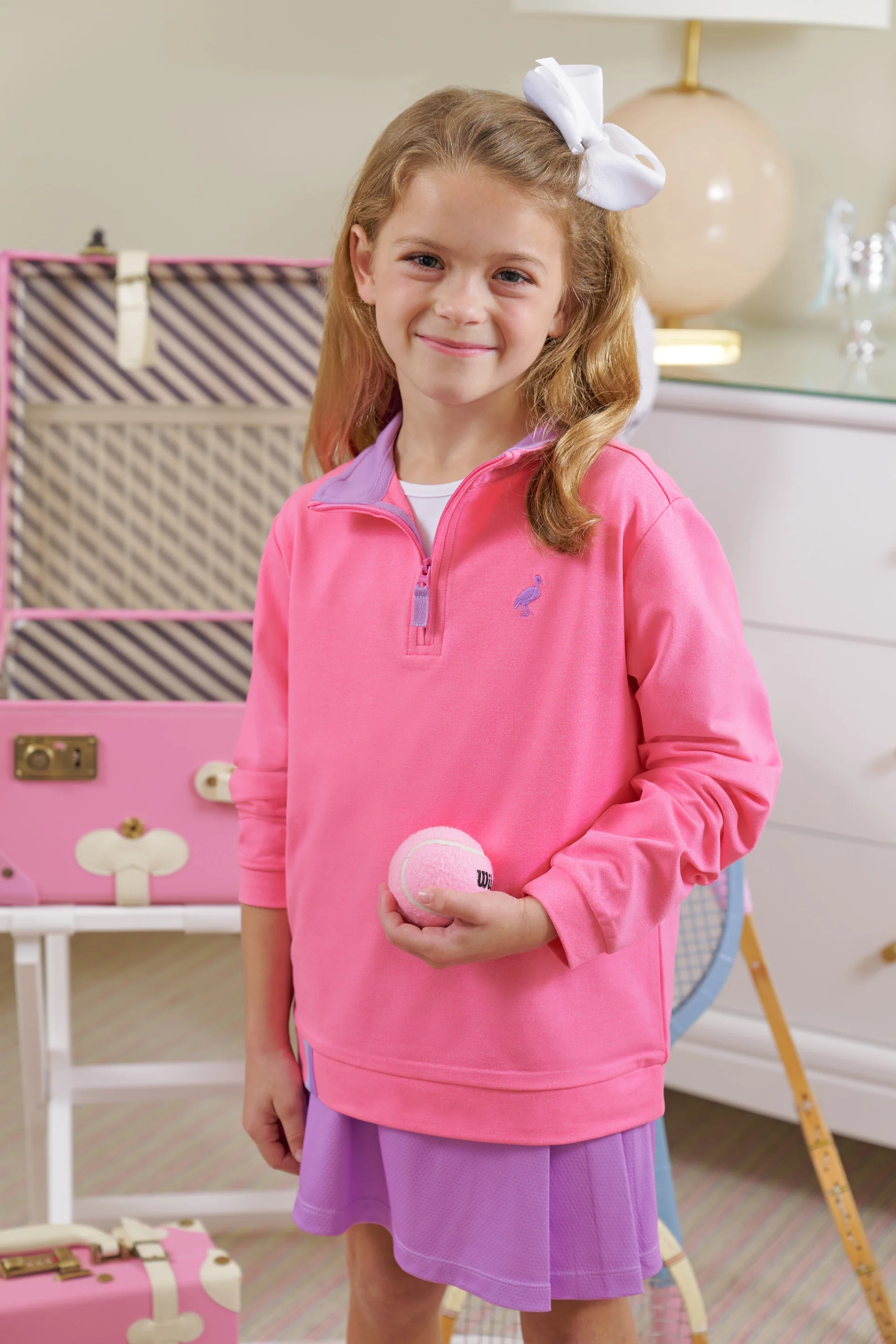 Prepletic™ Hayword Half-Zip - Romany Rose with Valley High Violet Stor | The Beaufort Bonnet Company