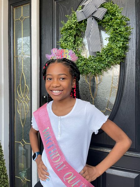 Birthday Sash and Tiara was a hit! Classic White Shirt For Girls

#LTKunder50 #LTKkids #LTKstyletip