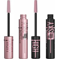 Maybelline Lash Sensational Sky High Mascara Bundle (Various Shades) - Day and Night Duo | LOOKFANTASTIC IE