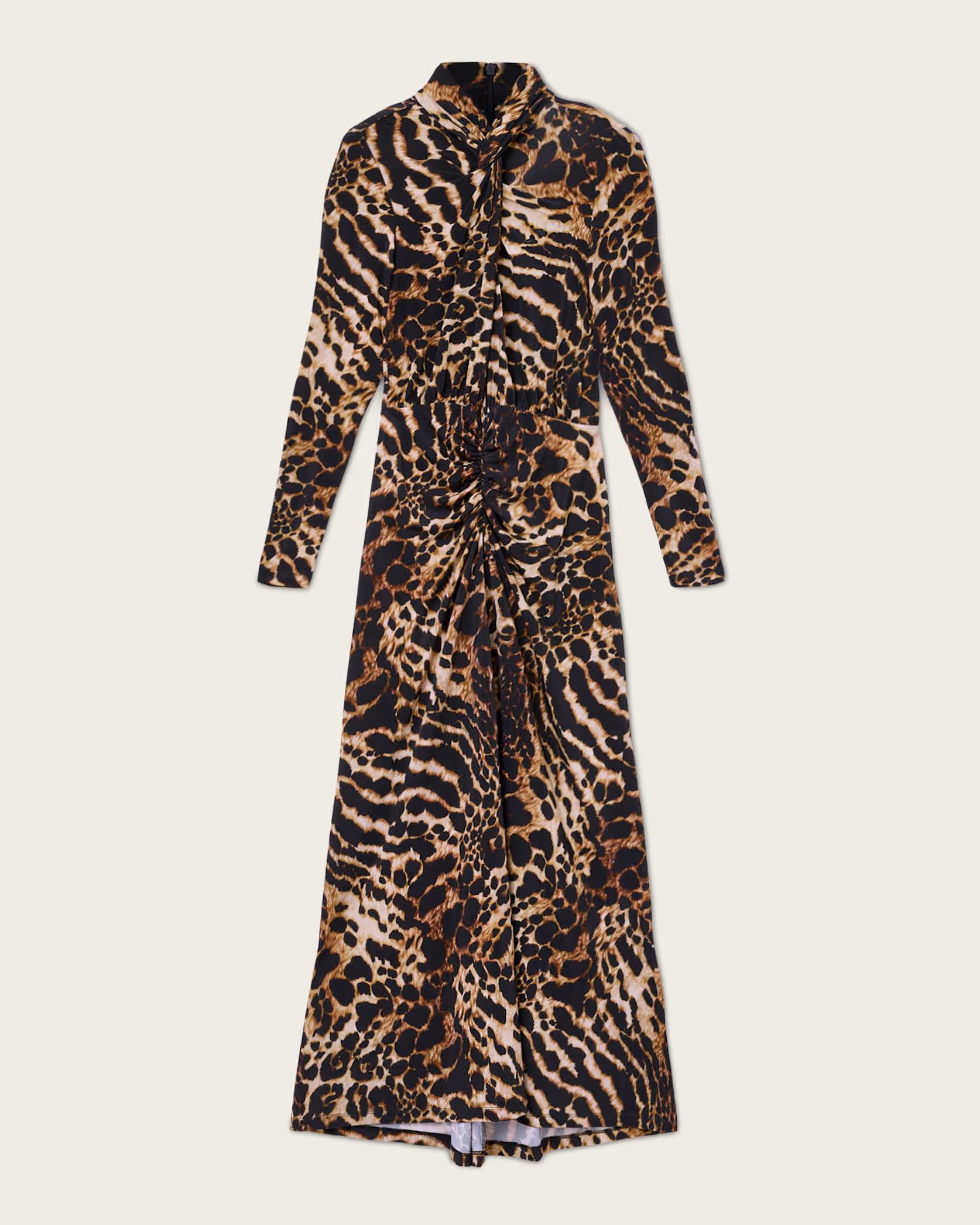 Mina A-Line Maxi Dress PARDUS HONEY BROWN | ALLSAINTS | AllSaints UK