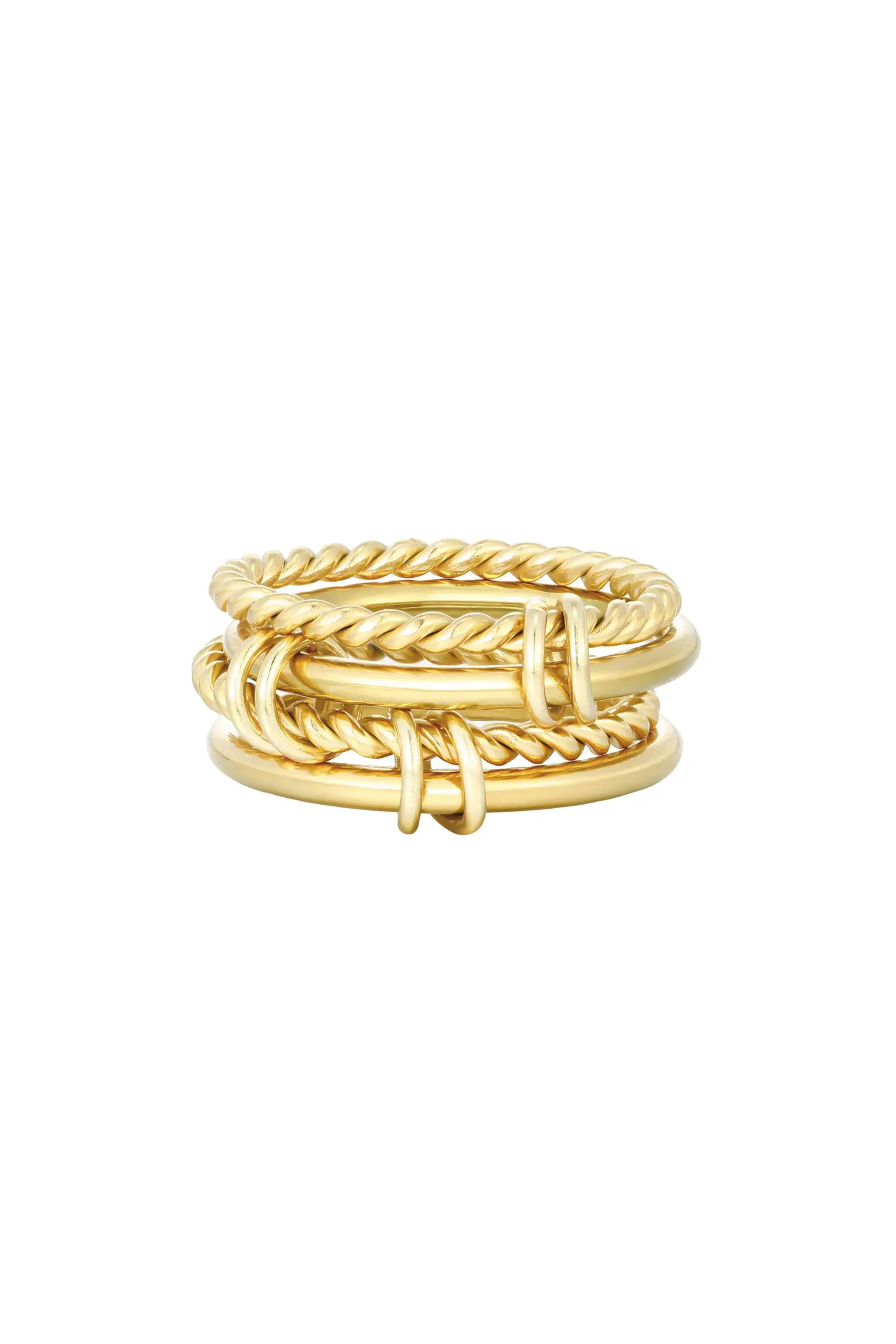 18K Gold Plated Stacked Band Ring (Women) | Nordstromrack | Nordstrom Rack
