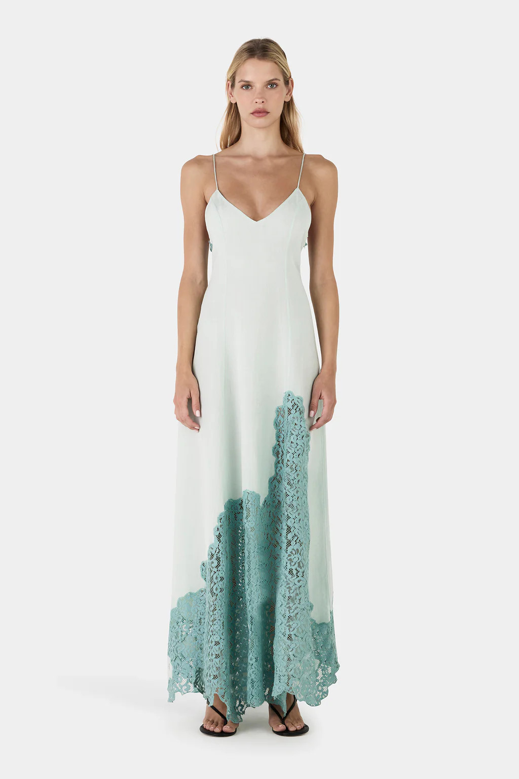 Juno Maxi Dress Seaspray | Hansen and Gretel