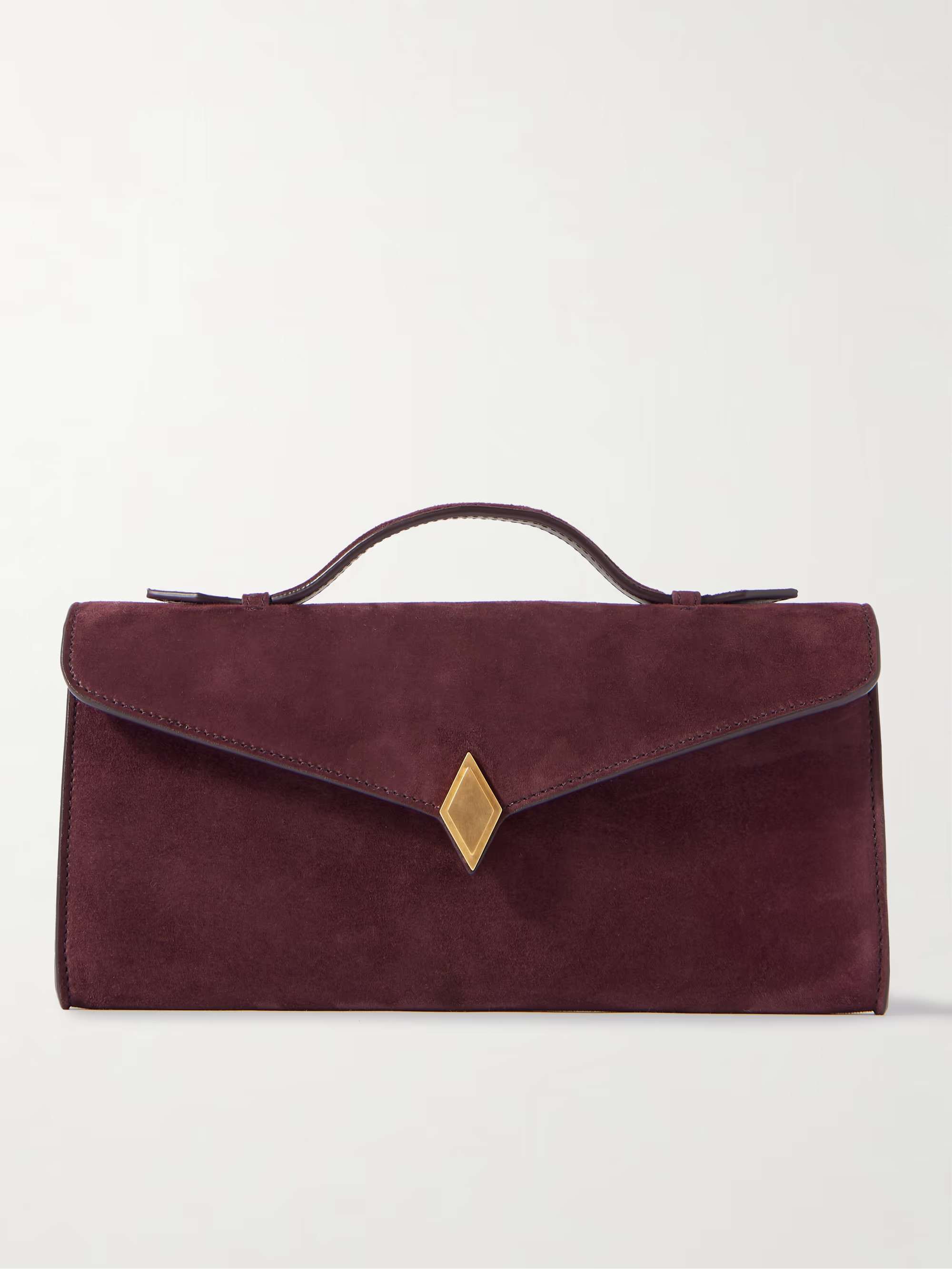 Edge embellished suede clutch | NET-A-PORTER (UK & EU)