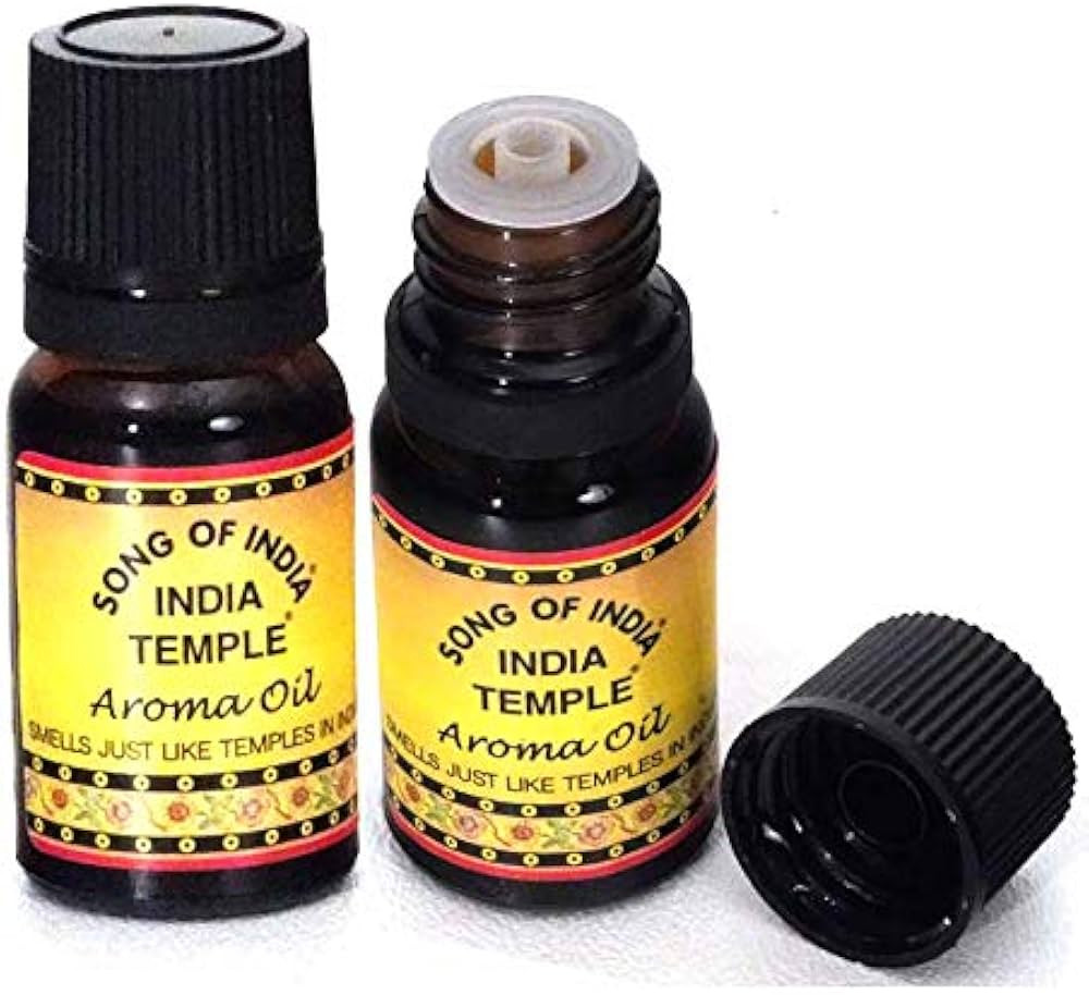 Song of India - India Temple Aroma Oil. Set of Two. (10ml Bottle x 2) | Amazon (US)