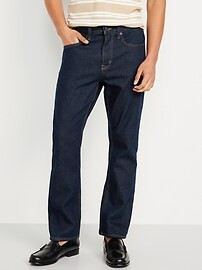 Structured Straight Non-Stretch Jeans | Old Navy (CA)