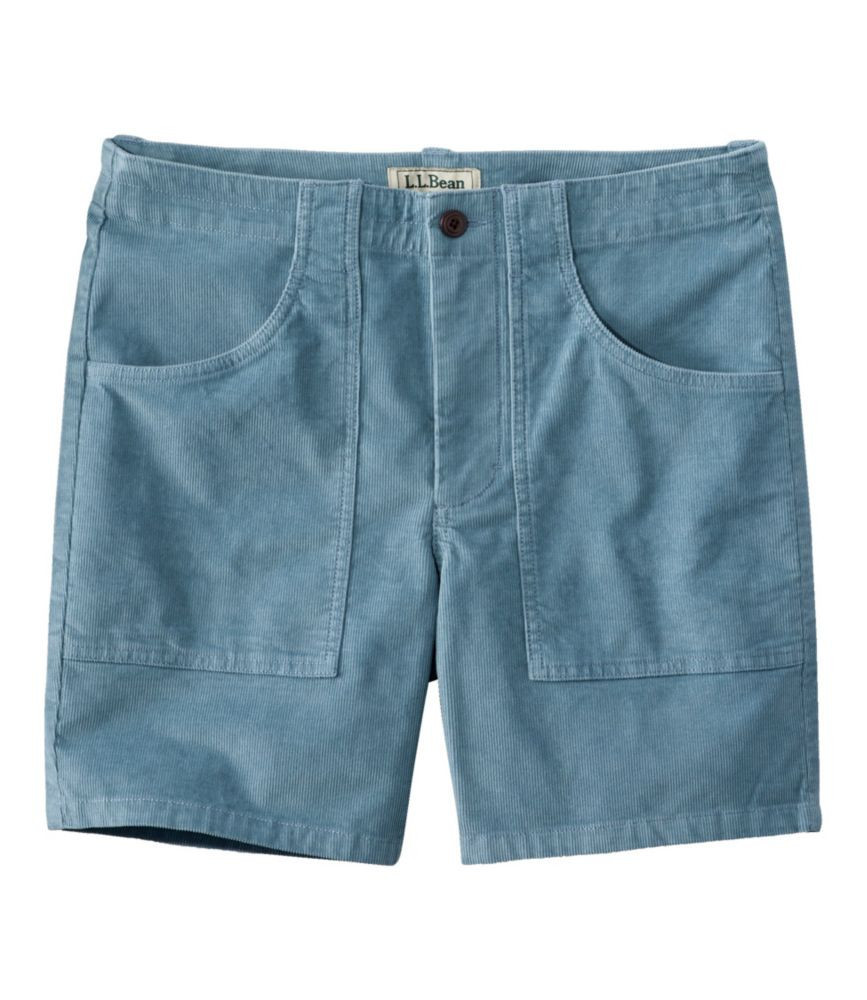 Men's BeanFlex Corduroy Shorts, 7" Cadet Blue 31, Cotton Blend Corduroy L.L.Bean | L.L. Bean