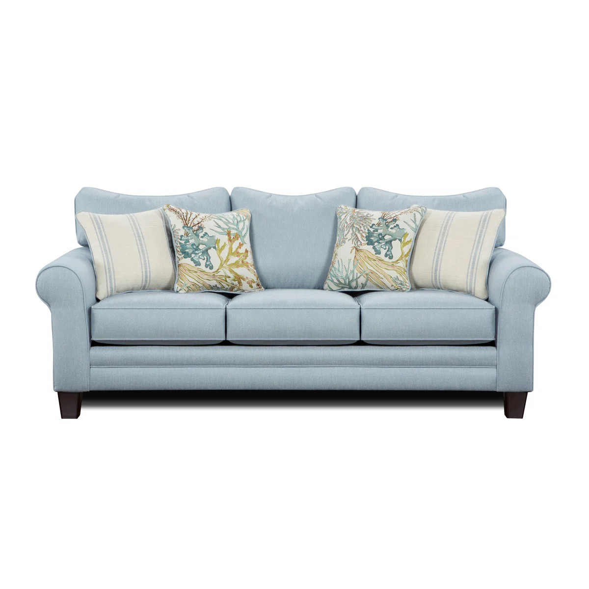 Aurora 88" Rolled Arm Sofa with Reversible Cushions | Birch Lane