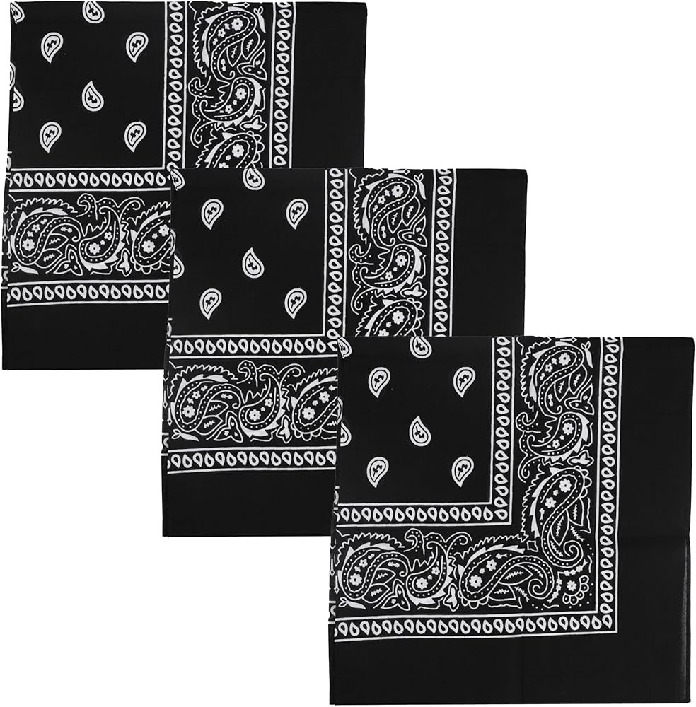 Motique Accessories Set of 3 Jumbo Bandanas | Amazon (US)