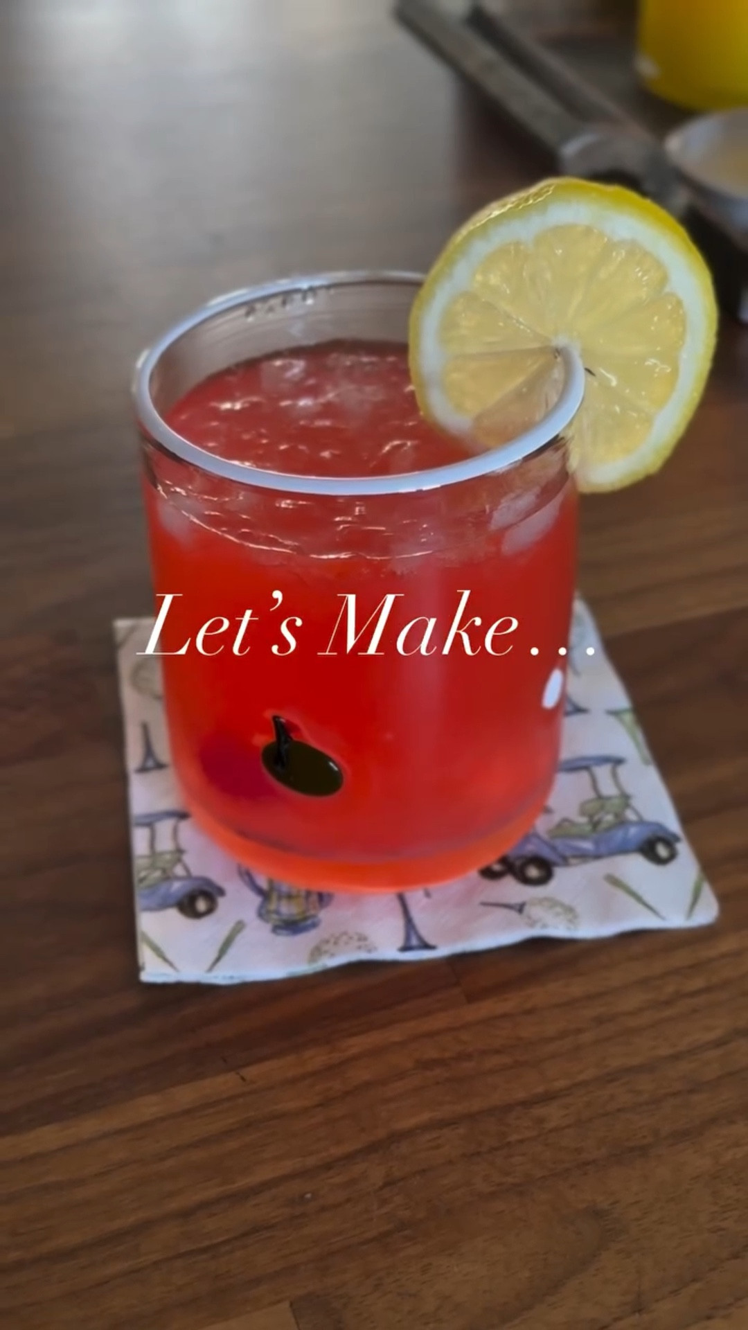 In honor of the Masters, this Friday’s happy hour beverage at home is the Azalea 🌺 

It’s a beautiful bright pink like the azalea bushes along the course and also happens to be the name of the 13th hole.

If you can’t enjoy the Masters in person, whip up an Azalea cocktail (in a cute icon glass like this!) and settle in to watch on tv! 

Azalea Cocktail Recipe:
-Ice
-1.25 oz vodka
-5 oz lemonade
-0.5 oz grenadine
-Cherry and lemon wheel garnish

#themasters #azalea #happyhour #cocktailoftheday #cocktailtime