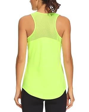 Workout Tank Tops for Women Sleeveless Athletic Yoga Shirts Mesh Racerback Tank Tops Gym Workout ... | Amazon (US)