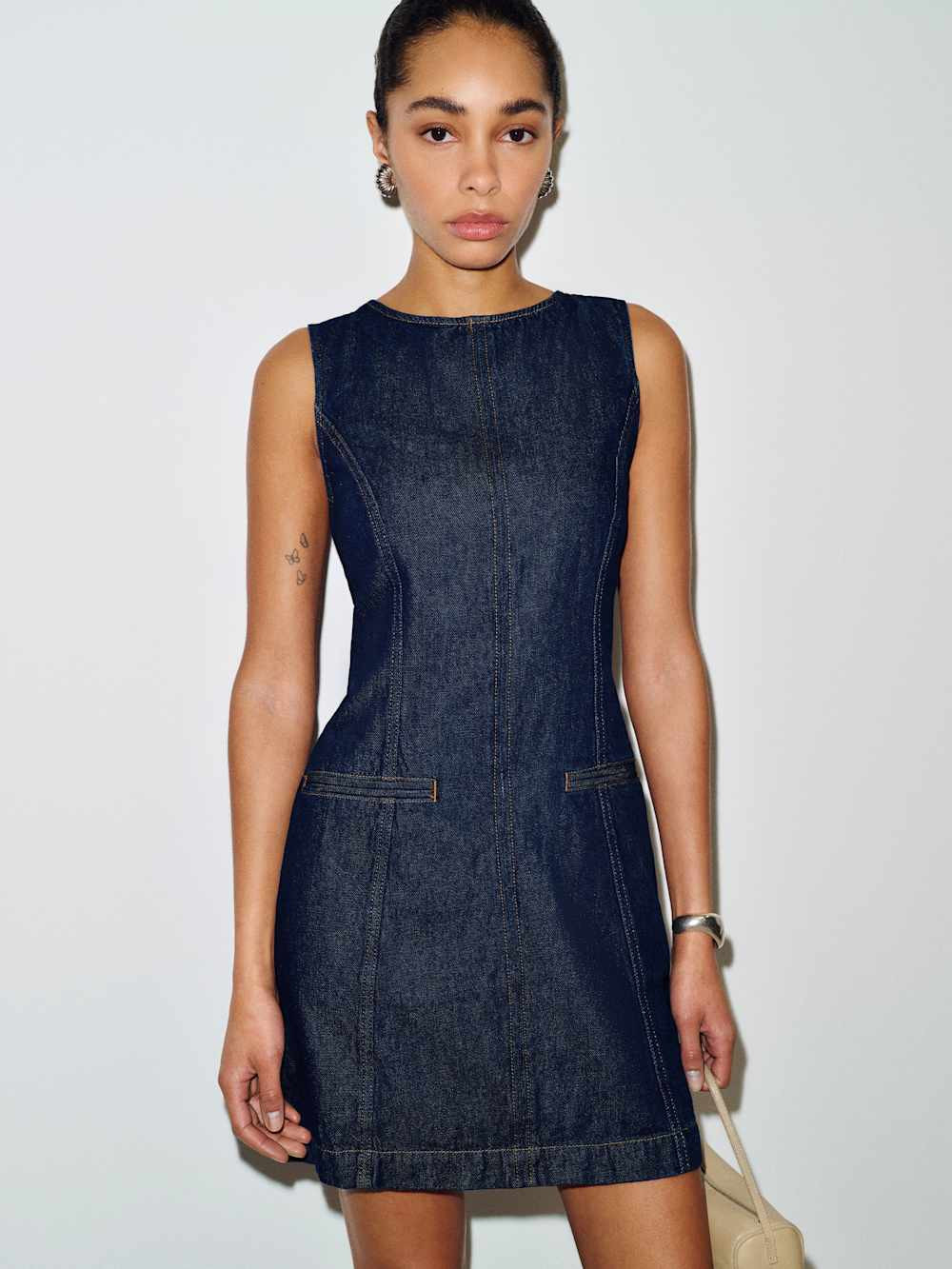 Citron Denim Mini Dress | Reformation (Global)