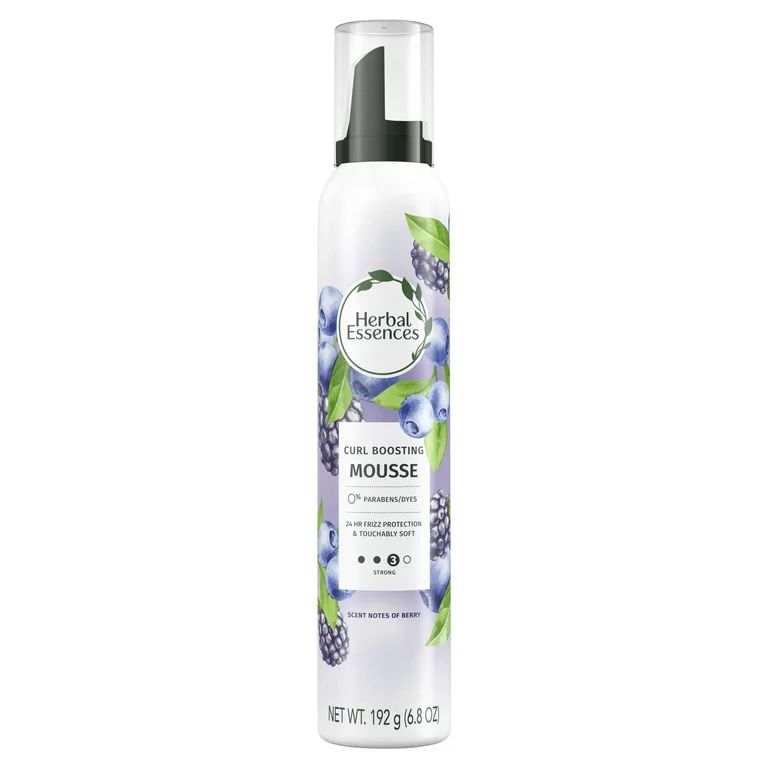 Herbal Essences Curl Boosting Mousse, All Day Hold, Frizz Control, 6.8 fl oz | Walmart (US)